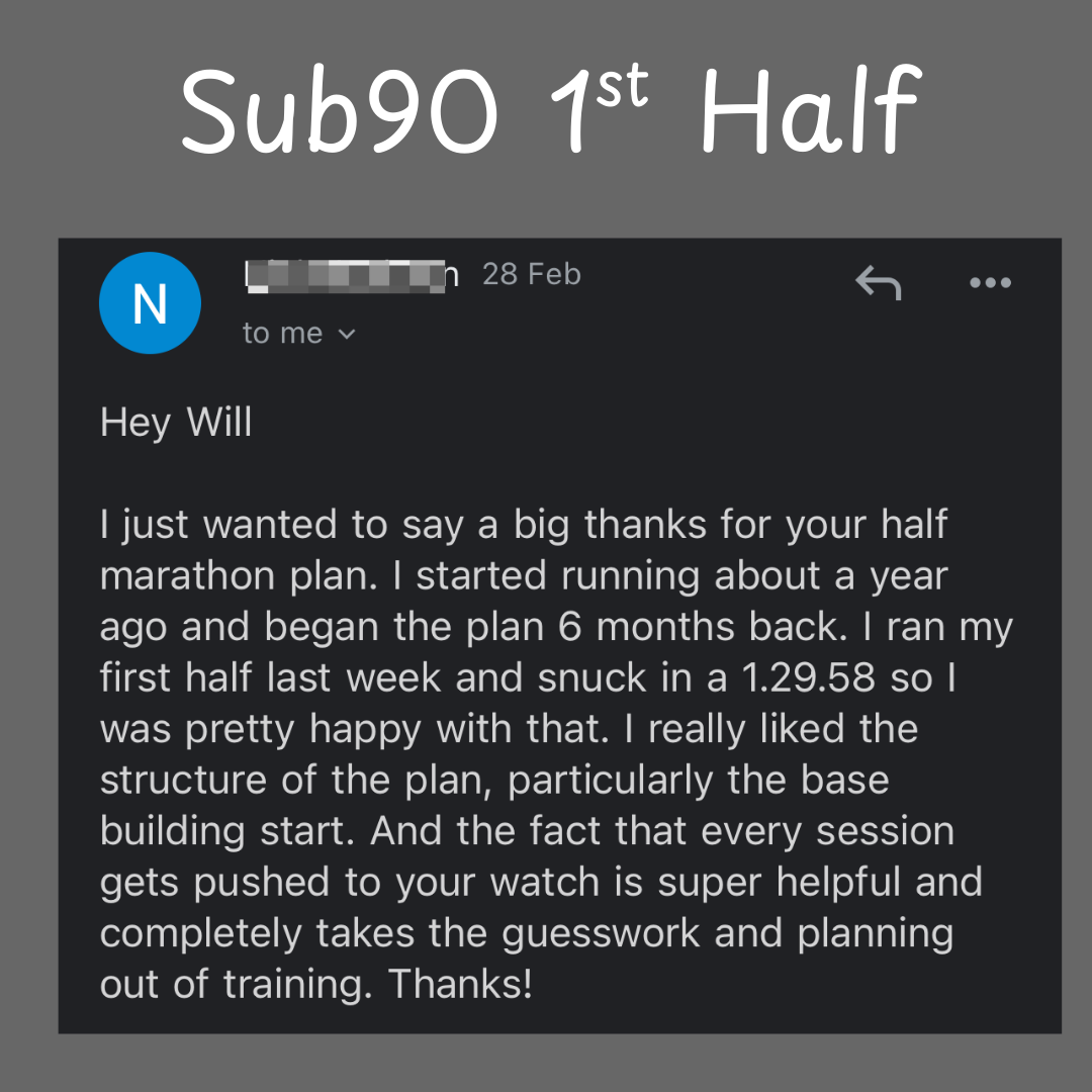 The Modular HALF Marathon System by Dr Will